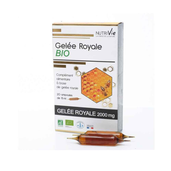 Gelee-royale-bio-20 ampoules-Nutrivie